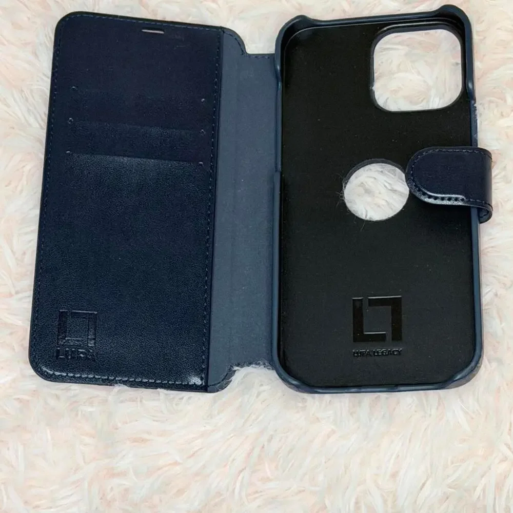Chic navy brown iphone